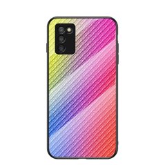 9D SKLO + PÚZDRO 2v1 pre SAMSUNG GALAXY A03s - Carbon farebné