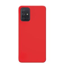 MATT Silikónový Zadný kryt pre Samsung Galaxy A71 - červený
