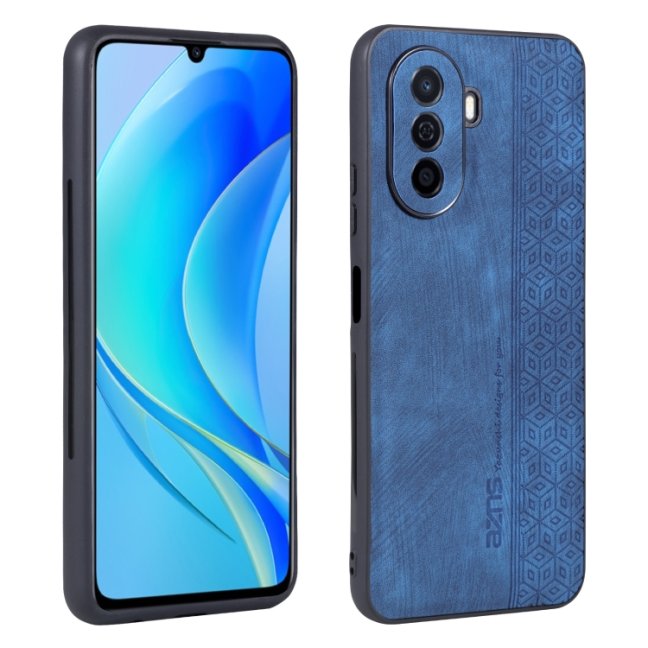 9D SKLO + PUZDRO 2v1 pre Huawei Nova Y70 - Emboosed modrý