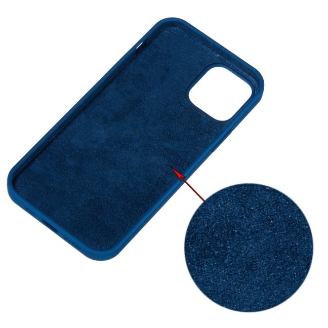 9D SKLO + PUZDRO 2v1 pre Apple iPhone 14 Plus - Silikónové modré