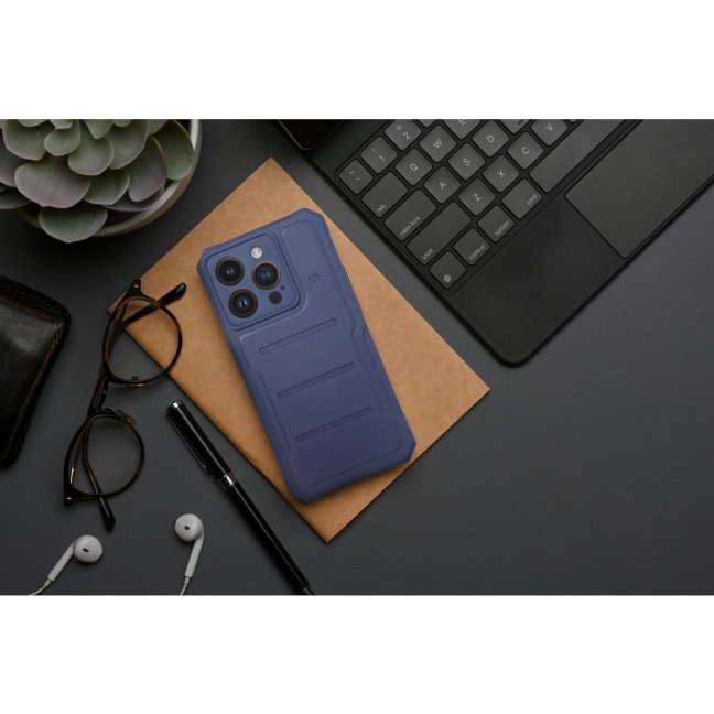 HEAVY DUTY Zadný kryt pre Apple iPhone 15 Plus - modrý