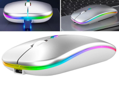 Optická myš slim 2,4 ghz bluetooth bezdrôtová myš pre prenosný počítač