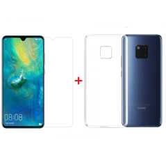 SKLO + PÚZDRO 2v1 pre HUAWEI Mate 20 priesvitné