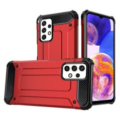 HYBRID ARMOR Tvrdený kryt na Samsung Galaxy A33 5G - červený