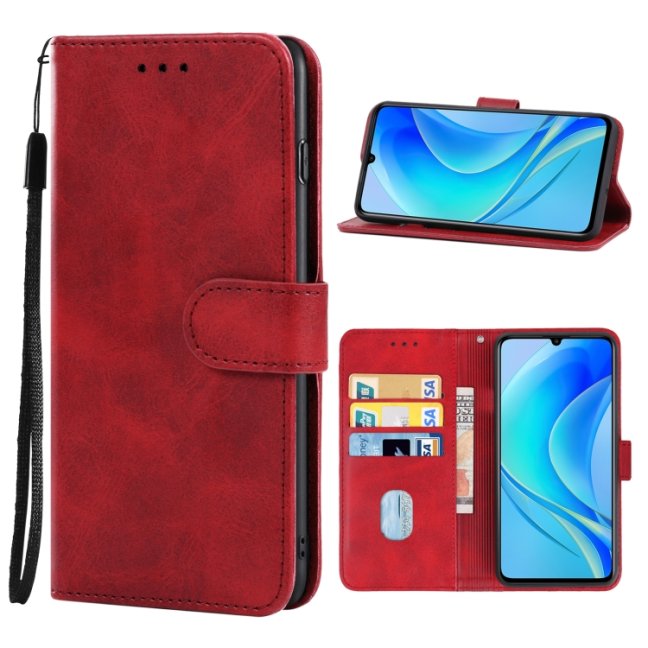 9D SKLO + PUZDRO 2v1 pre Huawei Nova Y70 - Knižkové Solid červené