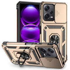 SLIDING ARMOR Tvrdený kryt pre Xiaomi Redmi Note 12 5G - zlatý