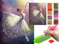 Diamantová výšivka baletka set diamantová maľba