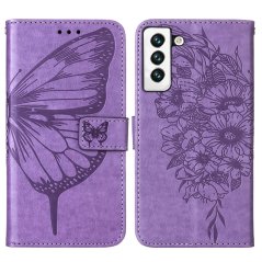 BUTTERFLY Knižkové puzdro pre Samsung Galaxy S22 5G - fialové