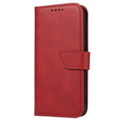 BUCKLE Peňaženkový kryt pre Samsung Galaxy A34 5G - červený
