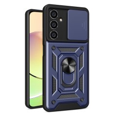 Tvrdený kryt pre Samsung Galaxy A05s - RING ARMOR SLIDE modrý