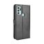 9D SKLO + PÚZDRO 2v1 pre Motorola Moto G60s - Knížkove puzdro Solid čierne