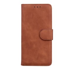 SOLID Knižkové puzdro pre Xiaomi Redmi Note 12 5G - hnedé