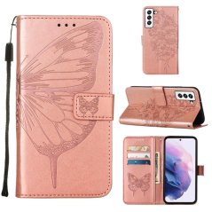 BUTTERFLY Knižkové puzdro pre Samsung Galaxy S22 5G - ružové