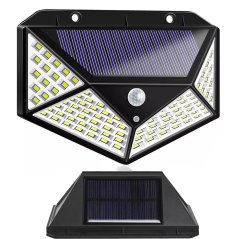 Solárna lampa 100 led so súmrakovým senzorom pohybu