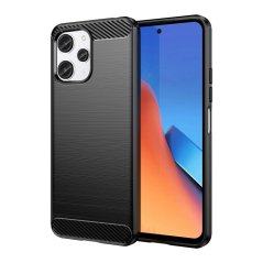 CARBON Zadný obal pre Xiaomi Redmi 12 - čierny