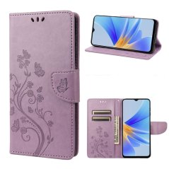 BUTTERFLY Knižkové puzdro pre OPPO A17 - fialové