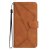 Knižkové puzdro pre Samsung Galaxy S21 - STITCHING hnedé