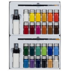 Farby na látky - 24 ks. 180 ml Maaleo 22948