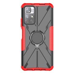 Tvrdený kryt na Xiaomi Redmi Note 11s 5G - Bear Armor červené
