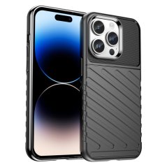 THUNDER Ochranný kryt pre Apple iPhone 15 Pro - čierny