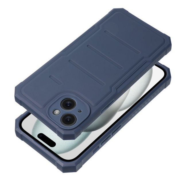 HEAVY DUTY Zadný kryt pre Apple iPhone 15 Plus - modrý