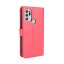 9D SKLO + PÚZDRO 2v1 pre Motorola Moto G60s - Knížkove puzdro Solid červené