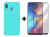 SKLO + KRYT 2v1 pre Samsung Galaxy A20e - Silikónový Zadný kryt MATT mentolový