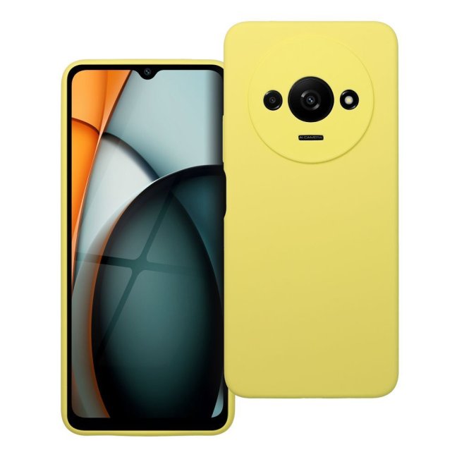 MATT Zadný kryt pre Xiaomi Redmi A3 - žltý