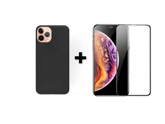 9D SKLO + KRYT 2v1 pre Apple iPhone 11 Pro čierne