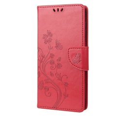 BUTTERFLY Knižkové puzdro pre OPPO A17 - červené