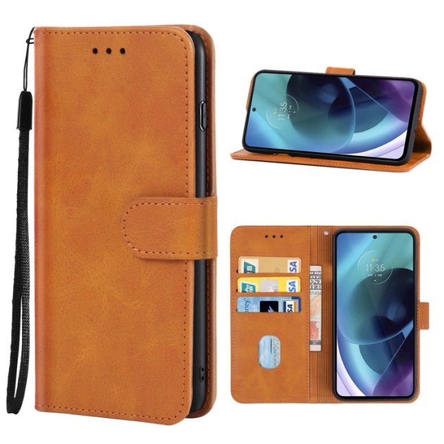 9D SKLO + PÚZDRO 2v1 pre Motorola Moto G71 5G - Knižkové Solid hnedé