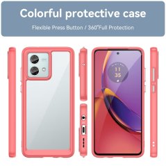 Tvrdený kryt pre Motorola Moto G84 5G - FRAME červený