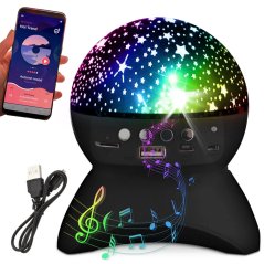 Hviezdny projektor obloha nočné svetlo hviezda led reproduktor bluetooth usb projektor
