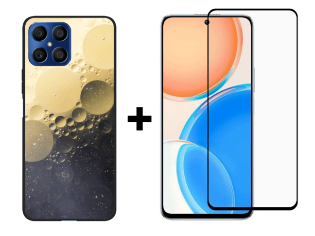 9D SKLO + KRYT 2v1 pre Honor X8 - Pattern 003