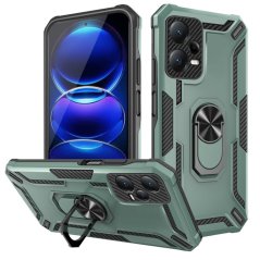WARSHIP ARMOR Tvrdený kryt pre Xiaomi Redmi Note 12 Pro+ 5G - zelený