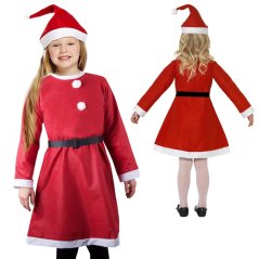 Kostým Santa Claus pre dievča klobúk