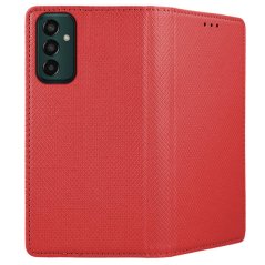9D SKLO + PUZDRO 2v1 pre Samsung Galaxy M13 - Knižkové Smart Magnet červené