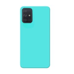 MATT Silikónový Zadný kryt pre Samsung Galaxy A71 - mentolový