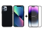 9D SKLO + PUZDRO 2v1 pre Apple iPhone 14 Pro - Silikónové čierne