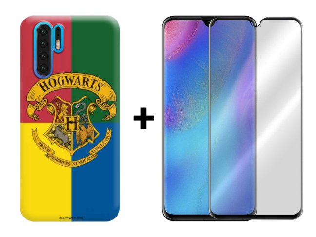 9D SKLO + PUZDRO 2v1 pre HUAWEI P30 Pro - Harry Potter 038