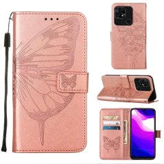 BUTTERFLY Knižkové puzdro pre Xiaomi Redmi 10C - ružové