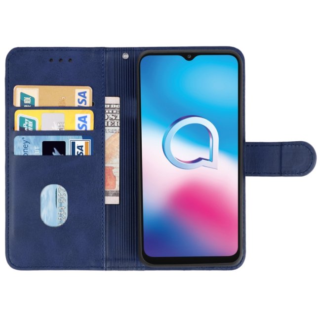 9D SKLO + PÚZDRO 2v1 pre Alcatel 3X 2020 - Knížkove Solid modré