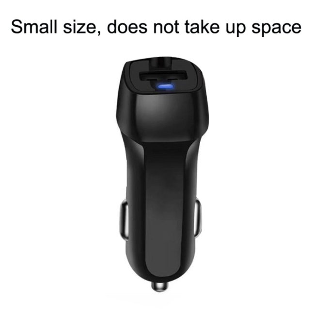522AL Rýchlo nabíjacia auto nabíjačka s káblom Micro USB (čierna)