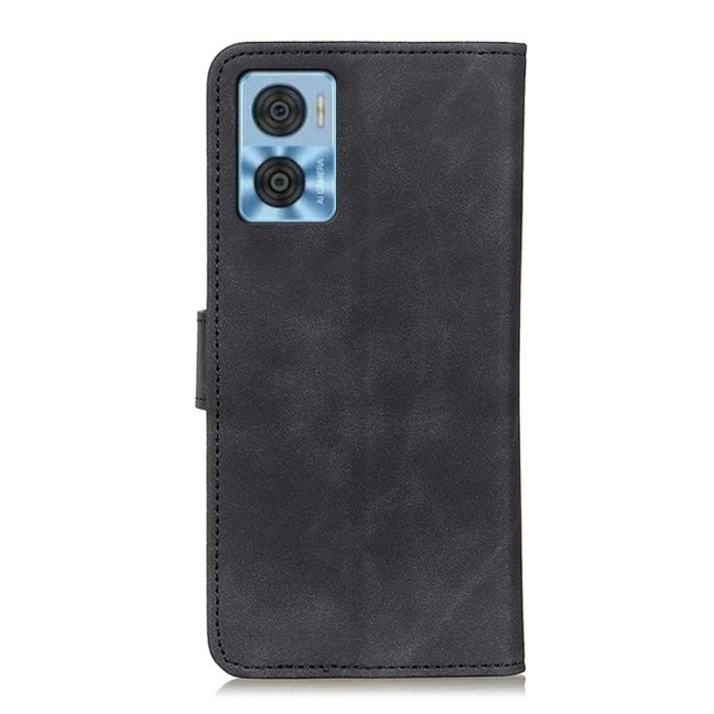 9D SKLO + PUZDRO 2v1 pre Motorola Moto E22 / E22i - Knižkové KHAZNEH čierne