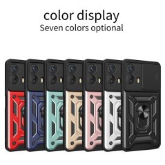 SLIDING ARMOR Tvrdený kryt pre Motorola Moto G53 5G - červený