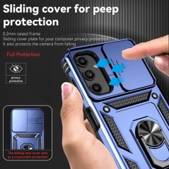SKLO + PUZDRO 2v1 pre Samsung Galaxy A14 / A14 5G - SLIDING modré
