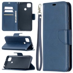 LAMBSKIN Knižkové puzdro pre Xiaomi Redmi 9C - modré