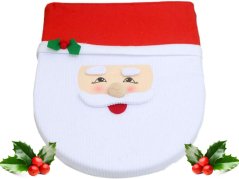 Vianočný kúpeľňový set Santa Claus koberec na záchodové sedadlo