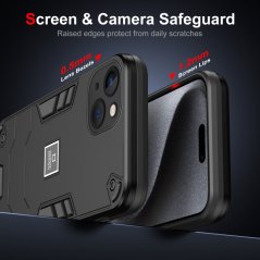 HOLDER ARMOR Tvrdený kryt pre Apple iPhone 13 - čierny