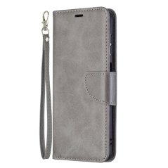 LAMBSKIN Knižkové puzdro pre Samsung Galaxy A13 5G / A04s - sivé